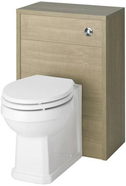 Example image of Old London York 600mm Vanity Unit & 500mm WC Unit Pack (Oak).