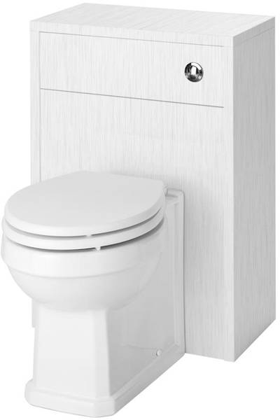 Example image of Old London York 600mm Vanity Unit & 500mm WC Unit Pack (White).