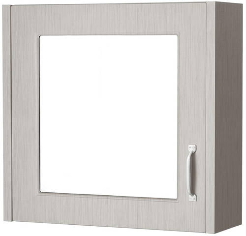 Example image of Old London York 600mm Vanity Unit & Mirror Cabinet Pack (Grey).
