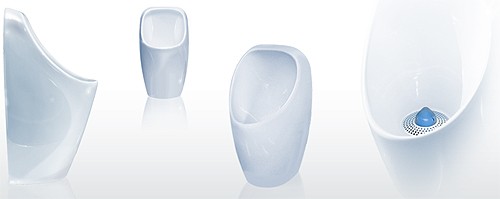 Example image of Waterless Urinal 7 x Ceramic Compact Urinal With Trap & ActiveCube.