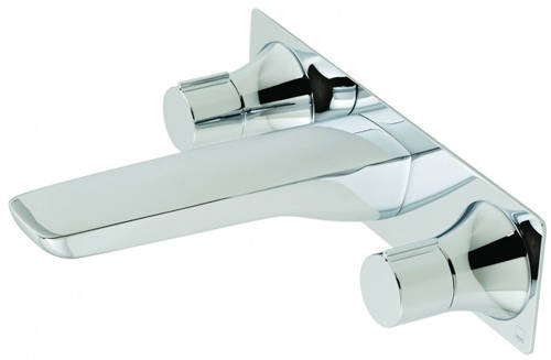 Larger image of Vado Altitude 3 Hole Wall Mounted Basin Tap (Chrome).