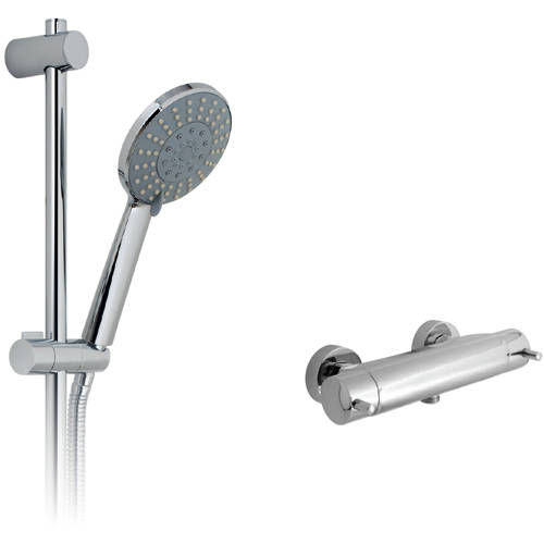 Larger image of Vado Shower Packs Celsius 3/4" Thermostatic Shower Pack (Chrome).