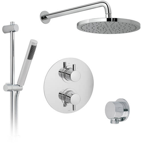 Vado Shower Packs Thermostatic Shower Set With 2 Outlets (Chrome).