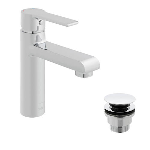 Larger image of Vado Ion Mini Basin Mixer Tap With Universal Waste (Chrome).