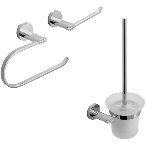 Larger image of Vado Kovera Bathroom Accessories Pack A2 (Chrome).