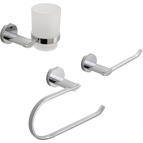 Larger image of Vado Kovera Bathroom Accessories Pack A4 (Chrome).