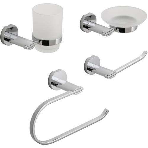 Larger image of Vado Kovera Bathroom Accessories Pack A5 (Chrome).