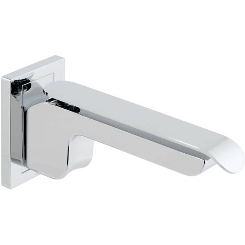 Example image of Vado Kovera Wall Mounted Bath Shower Mixer & Basin Tap Pack (Chrome).