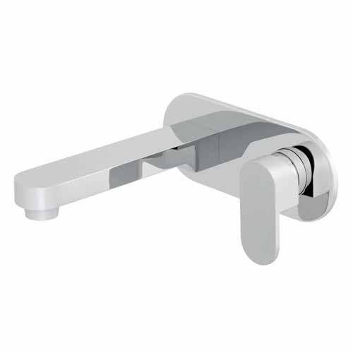 Vado Life Wall Mounted Basin Mixer Tap With 200Mm Spout (Chrome).