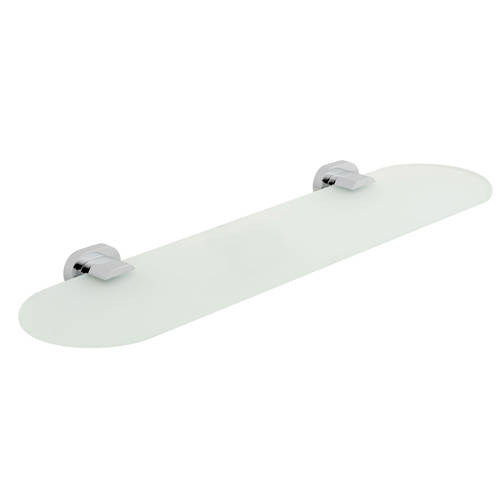 Vado Life Frosted Glass Shelf 530Mm (Chrome).