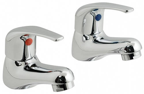 Larger image of Vado Matrix Pair Of Basin Taps (Chrome).