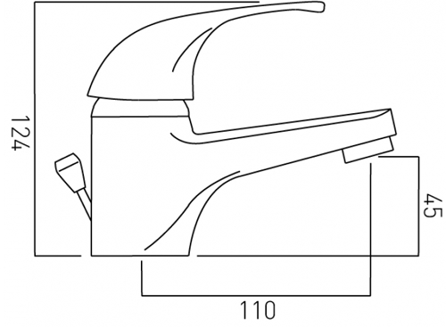 Technical image of Vado Matrix Basin & Bath Shower Mixer Taps Pack (Chrome).