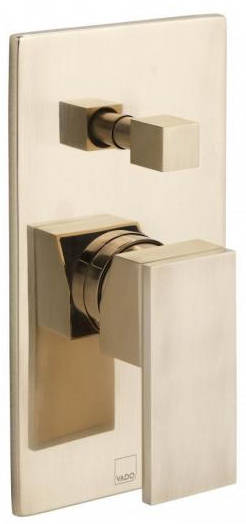 Larger image of Vado Notion Manual Shower Valve With Diverter (Brushed Gold).