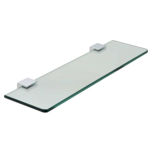 Vado Phase Frosted Glass Shelf 558Mm (Chrome).