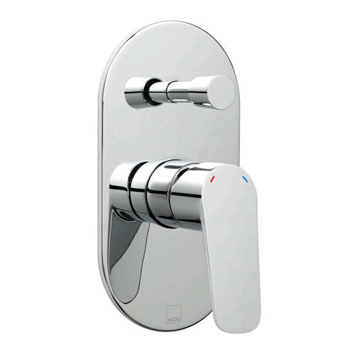 Vado Women's Photon Manual Shower Valve With Diverter & 2 Outlets (Chrome).
