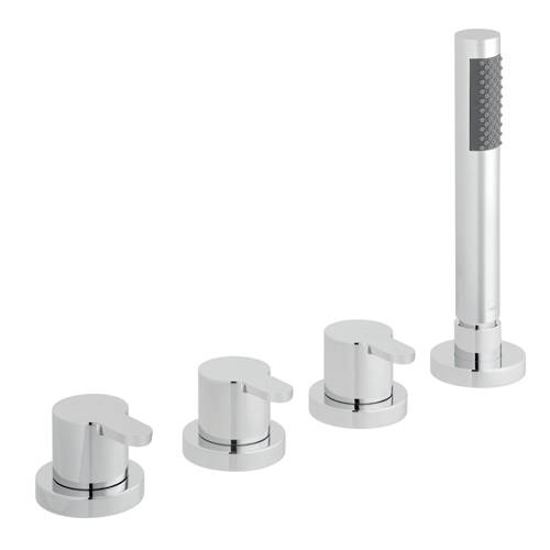 Vado Sense 4 Hole Bath Shower Mixer Tap With Kit (Without Spout).