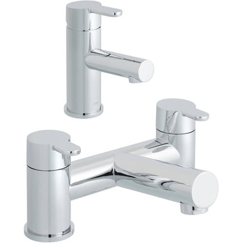 Larger image of Vado Sense Basin & Bath Filler Taps Pack (Chrome).