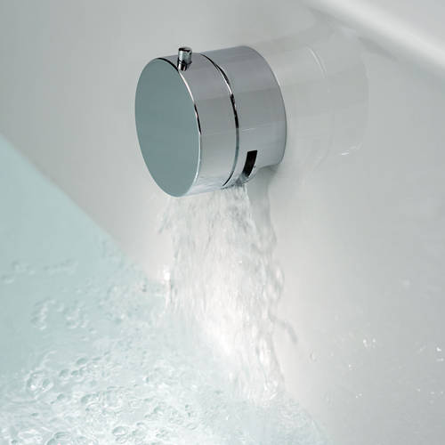 Example image of Vado Sense 4 Hole Bath Shower Mixer Tap With Bath Filler Waste & Overflow.
