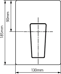 Technical image of Vado Synergie Concealed Shower Valve (Chrome, Manual).