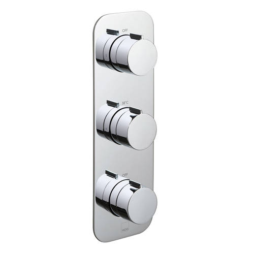 Vado Gold Altitude Thermostatic Shower Valve With 2 Outlets (Chrome).
