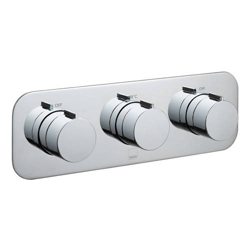 Vado Gold Altitude Thermostatic Shower Valve With 2 Outlets (Chrome).