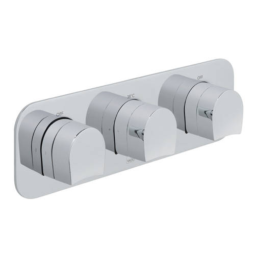 Vado Kovera Thermostatic Shower Valve With 2 Outlets (Chrome).