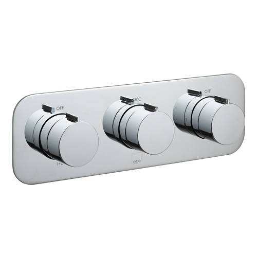 Vado Gold Altitude Thermostatic Shower Valve With 3 Outlets & All Flow.