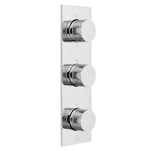 Larger image of Vado Omika Thermostatic Shower Valve With 3 Outlets & All Flow (Chrome).