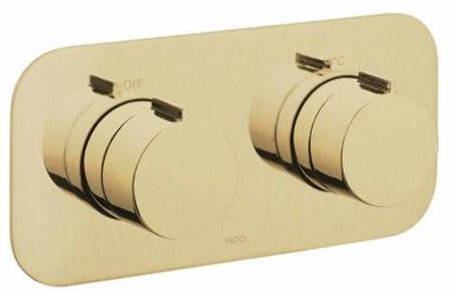 Larger image of Vado Altitude 1 Outlet Thermostatic Shower Valve (Brushed Gold).