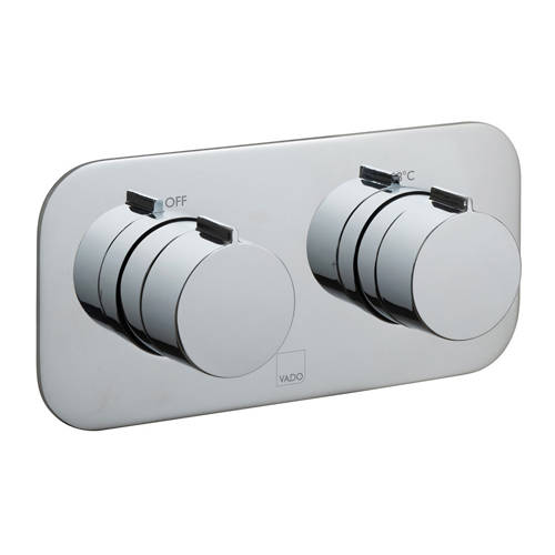 Vado Gold Altitude Thermostatic Shower Valve With 1 Outlet (Chrome).