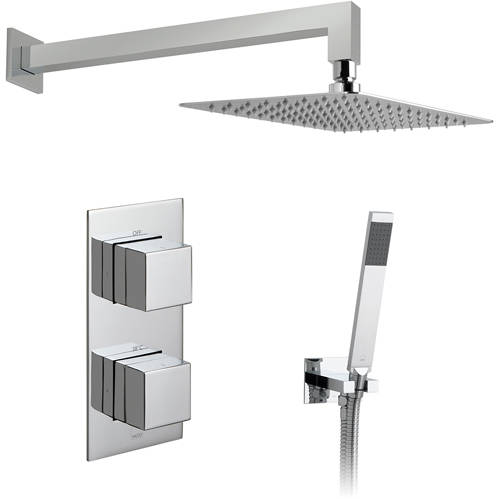 Vado Shower Packs Thermostatic Shower Set With 2 Outlets (Chrome).
