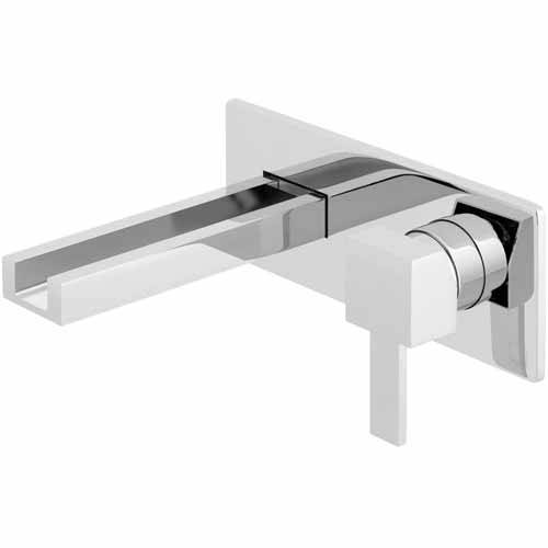 Vado Women's Te Falls Wall Mounted Waterfall Basin Mixer Tap (Chrome).