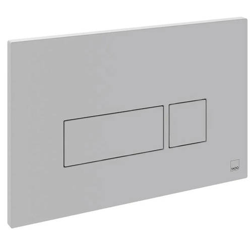 Larger image of Vado Flush Plate With Square Buttons (Matt White).