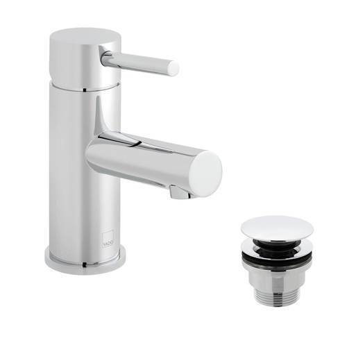 Vado Gold Zoo Mono Basin Mixer Tap With Universal Waste (Chrome).