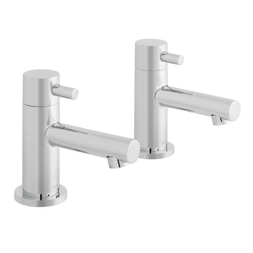 Vado Gold Zoo Pillar Basin Taps (Chrome).