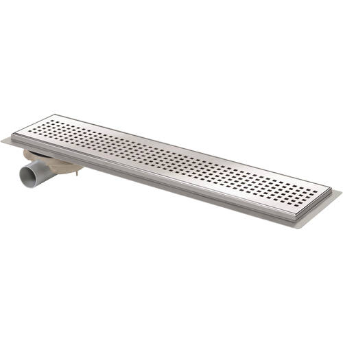 Larger image of VDB Channel Drains Shower Channel With Rotational Outlet 700x150.
