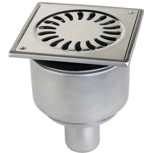 Larger image of VDB Shower Drains Shower Drain 150x150mm (Stainless Steel).