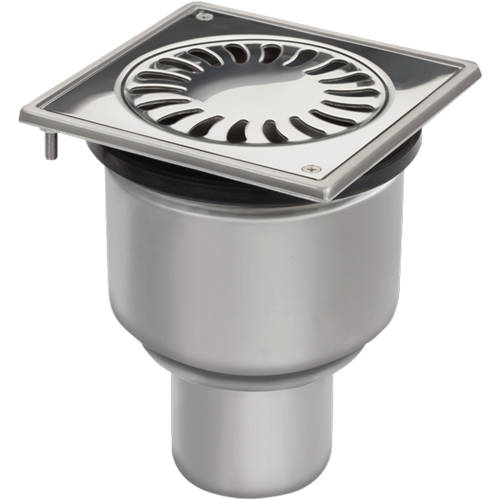 Larger image of VDB Shower Drains Shower Drain 150x150mm (Stainless Steel).