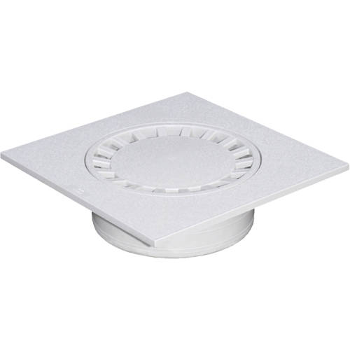 Larger image of VDB Balcony PVC Drain With 75mm Vertical Outlet (300x300mm).