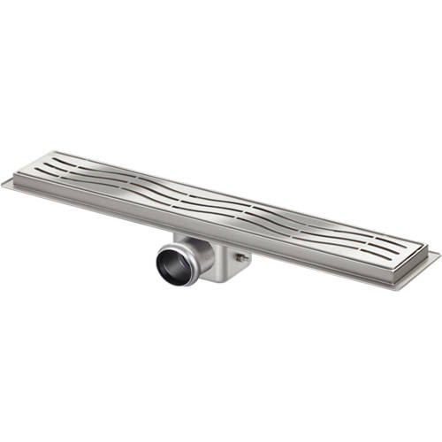 Larger image of VDB Channel Drains Standard Shower Channel 600x100mm (Wave).