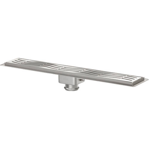 Larger image of VDB Channel Drains Standard Shower Channel 1000x100mm (Wave).