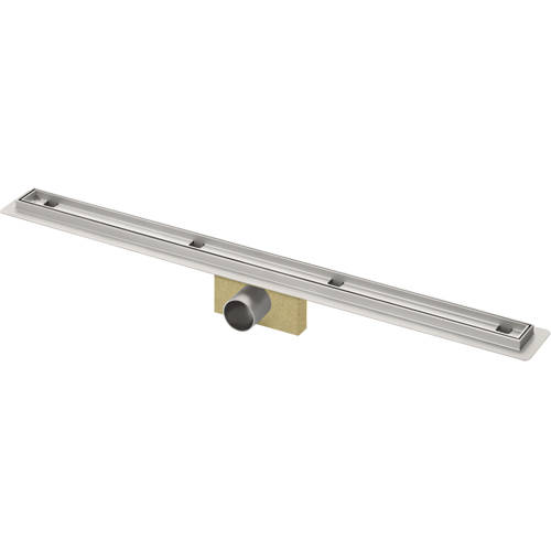 Larger image of VDB Tile Drains Shower Tile Channel 1000x50mm (Stainless Steel).