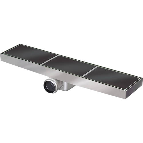 Larger image of VDB Tile Drains Shower Tile Channel 815x200mm (Stainless Steel).