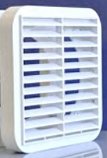 Larger image of Vectaire Eco Outside Cowl For Extractor Fan Window Kit (White).