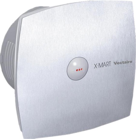 Larger image of Vectaire X-Mart Auto Extractor Fan. 120mm (Stainless Steel).