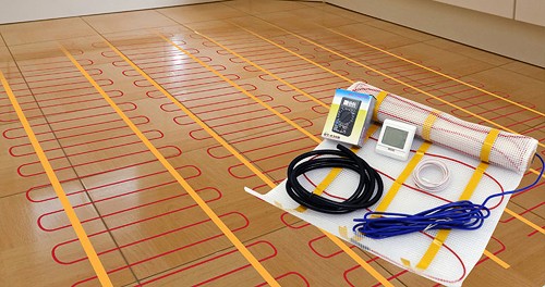 Example image of Vogue Heating Electric Underfloor Heating Kit.  Area 1 Sq Meter EUFH150-01.0.