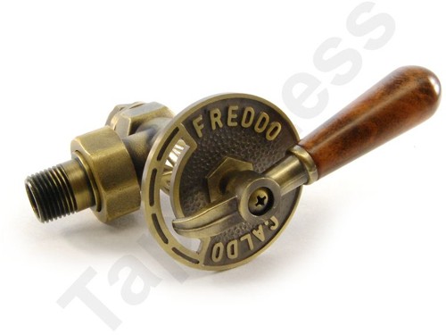 Example image of Crown Radiator Valves Abbey Manual & LS Angled Radiator Valves (Old Brass).