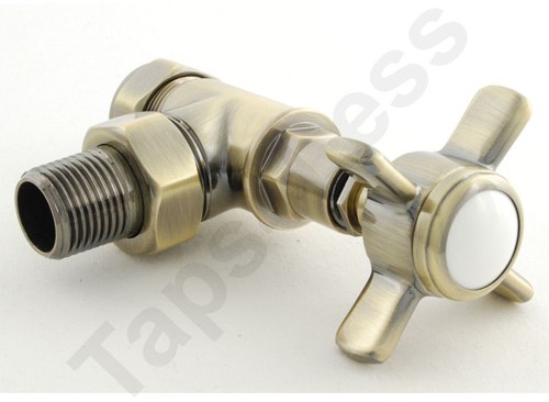 Example image of Crown Radiator Valves Westminster Angled Radiator Valves (A Brass).