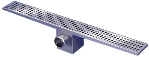 Larger image of Waterworld Rectangular Wetroom Shower Drain With Side Outlet. 1200mm.