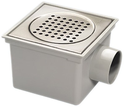 Larger image of Waterworld Outdoor Gully With Stainless Steel Grate & 3 Inch Side Outlet. 200mm.